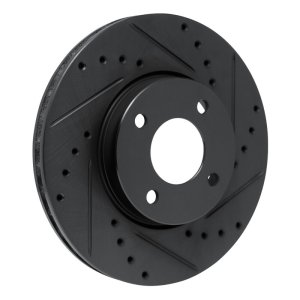 Nissan Versa Brake Rotor (1) - Front Right - R1 Concepts - Drilled & Slotted - Black - `17-`25 Nissan Versa Brake Rotor (1) - Front Right - R1 Concepts - Drilled & Slotted - Black - `17-`25